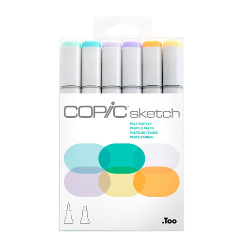 Copic Sketch Marker Set 6 (Pale Pastels) - ArtStore Online
