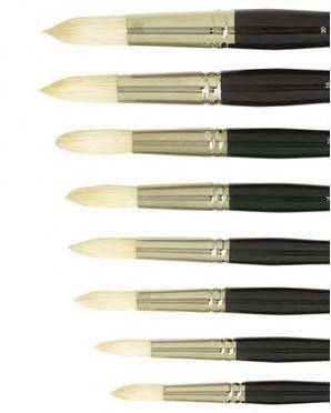 105R Art Basics Bristle Round Brush Long Handle - ArtStore Online