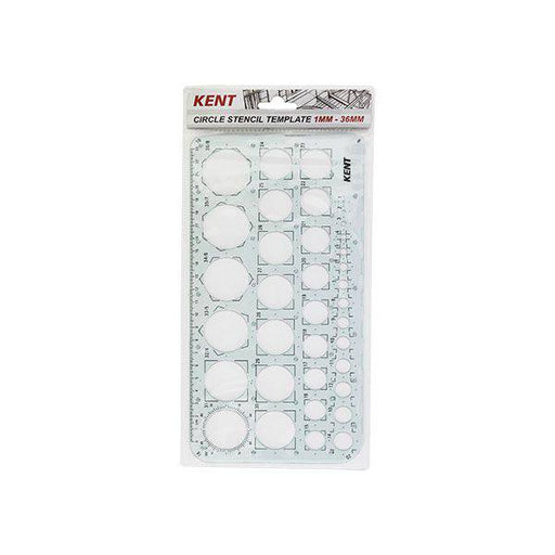 Kent Circle Stencil Template 1mm - 36mm - ArtStore Online