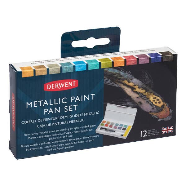 Derwent Metallic Watercolour Paint Pan Set - ArtStore Online