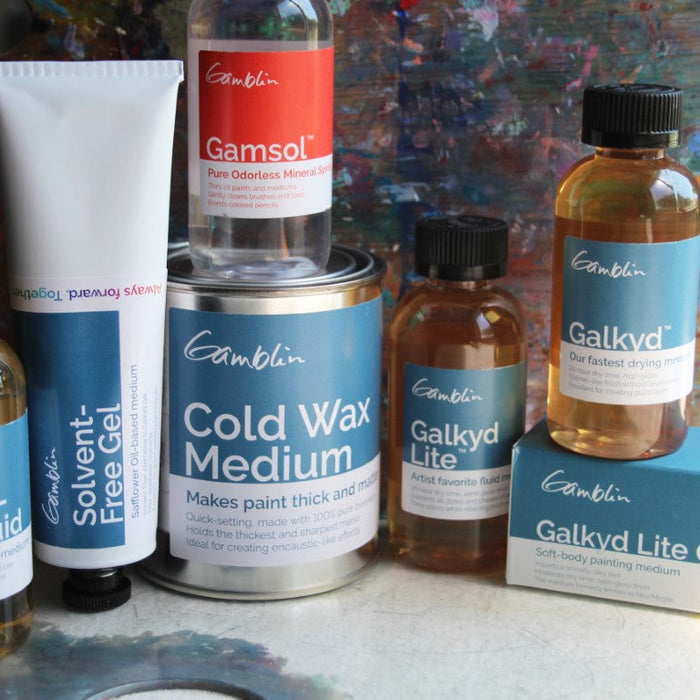 A Guide to Gamblin Oil Painting Mediums