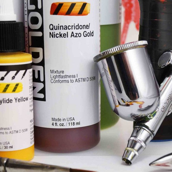 Spraying Acrylic Paints
