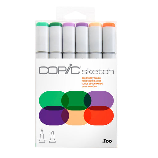 Copic Sketch Marker Set 6 (Secondary Tones) - ArtStore Online