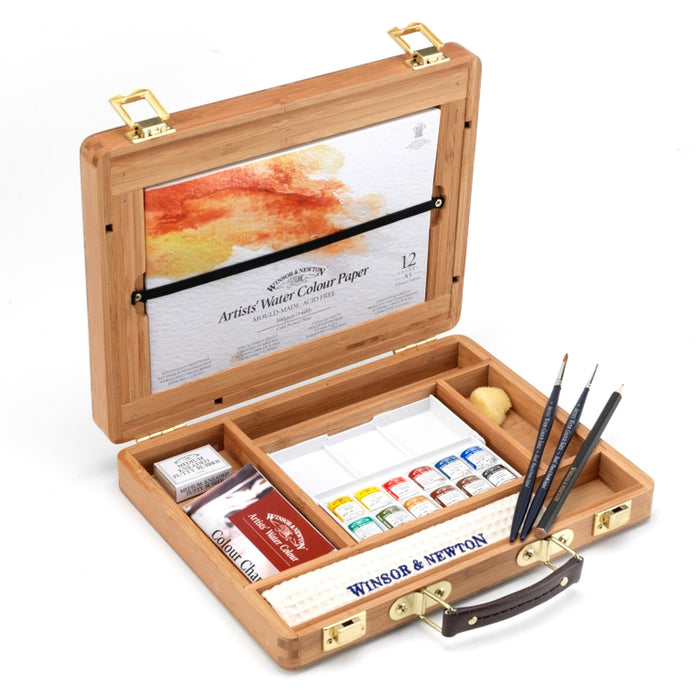 Winsor & Newton Artists Watercolour Bamboo Box Set - ArtStore Online