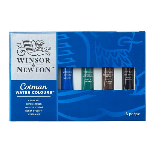 Winsor & Newton Cotman Watercolour 8ml Tube Set 6 - ArtStore Online