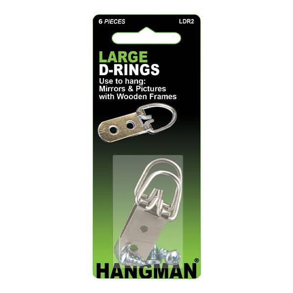 Hangman Heavy Duty Large D-Ring Pack of 2 | ArtStore Online