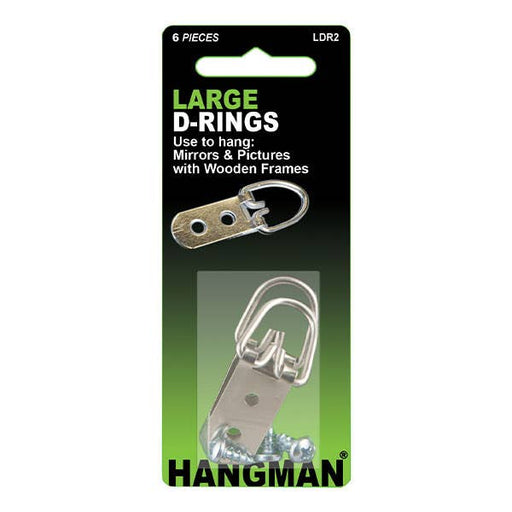 Hangman Heavy Duty Large D-Ring Pack of 2 - ArtStore Online