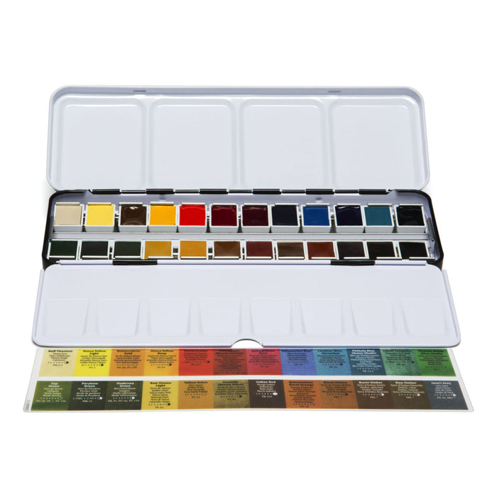 Daniel Smith Hand Poured Half Pan Metal Box Set 24 - ArtStore Online
