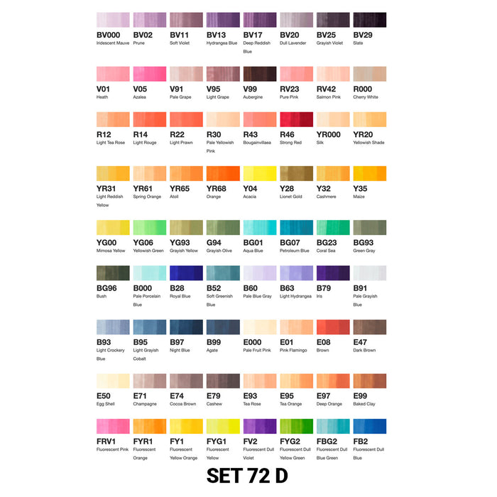 Copic Sketch Marker Set 72 - ArtStore Online