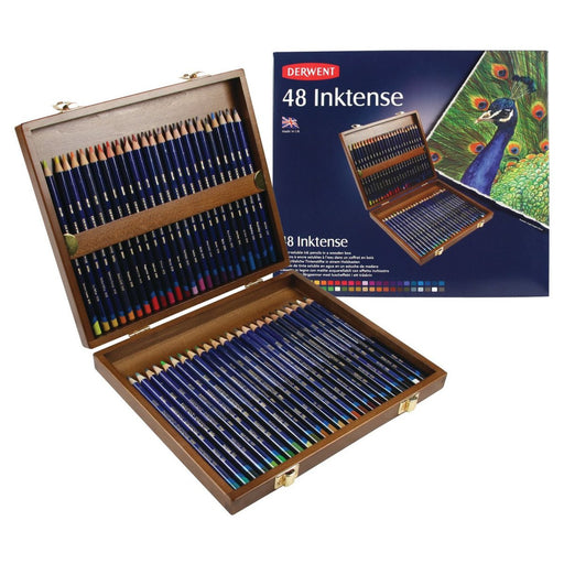 Derwent Inktense Pencil Wooden Box Set of 48 - ArtStore Online