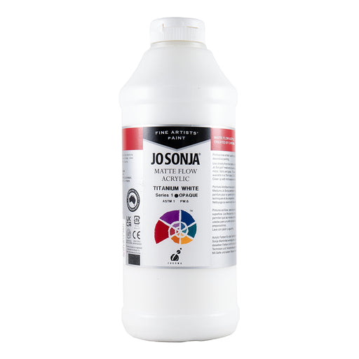 Jo Sonja's Artist Acrylic Colours 1L (Titanium White) - ArtStore Online