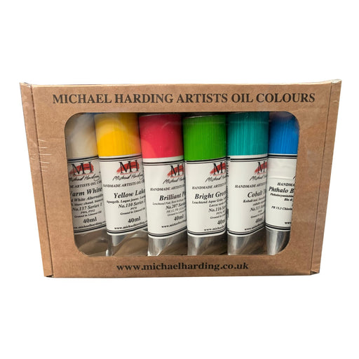 Michael Harding Artist Oil Paint Set 6 x 40ml Tropical Colours - ArtStore Online