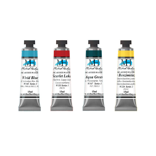 Michael Harding Watercolour Introductory Paint Set 4 x 15ml - ArtStore Online