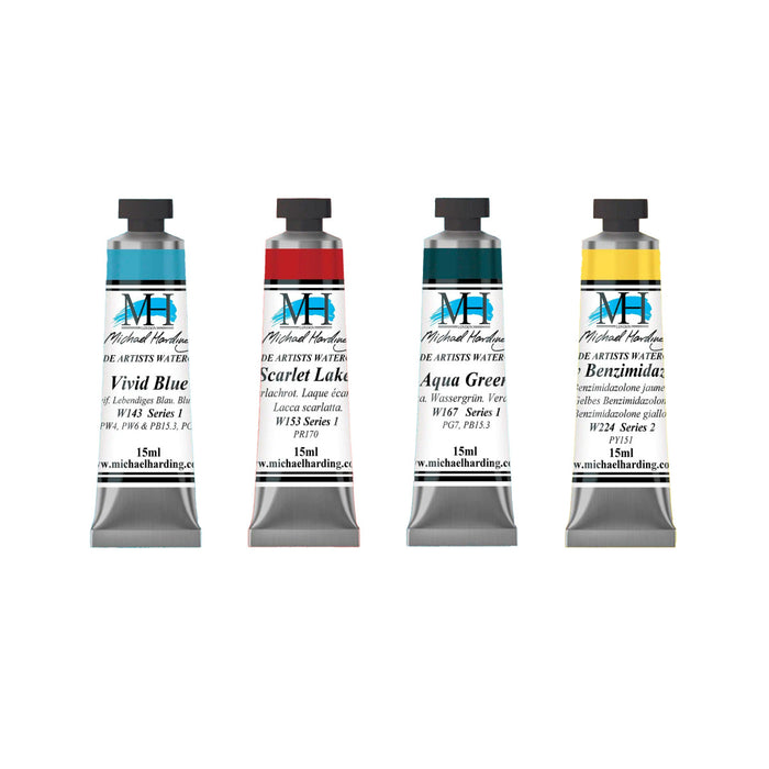 Michael Harding Watercolour Introductory Paint Set 4 x 15ml - ArtStore Online