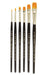 Art Basics 9722B Golden Taklon Short Flat Brush - ArtStore Online
