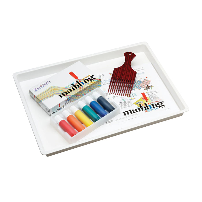Educational Colours Bokundo Marbling Ink, Tray, Comb & Paper Set - ArtStore Online