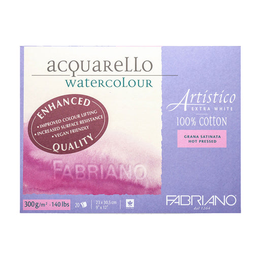 Fabriano Artistico Enhanced Watercolour Blocks 300gsm (Extra White) - ArtStore Online