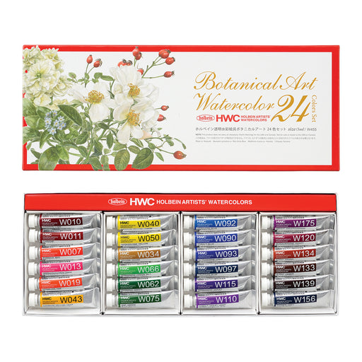 Holbein Artists' Watercolour Botanical Set of 24 - ArtStore Online