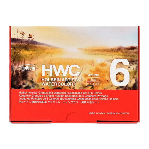Holbein Granulating Watercolour Landscape Set of 6 - ArtStore Online