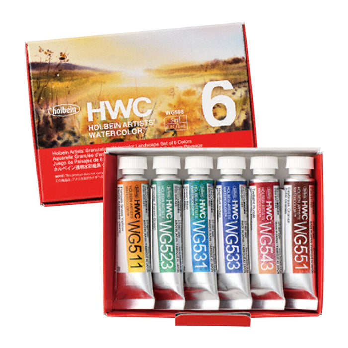Holbein Granulating Watercolour Landscape Set of 6 - ArtStore Online