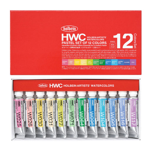 Holbein Artists' Watercolour Pastel Set of 12 - ArtStore Online