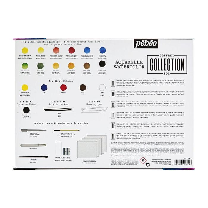 Pebeo Aquarelle Watercolour Collection Box - ArtStore Online