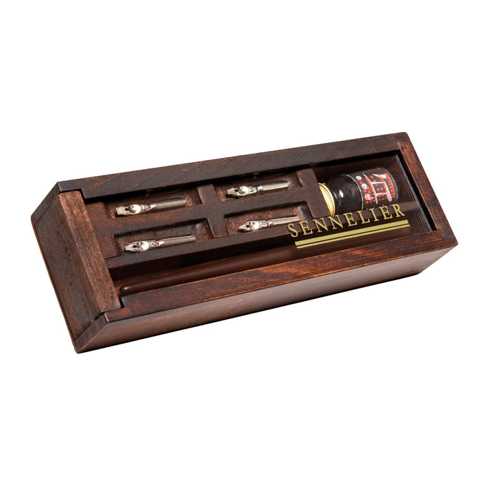 Sennelier Indian Ink Calligraphy Wooden Box Set - ArtStore Online