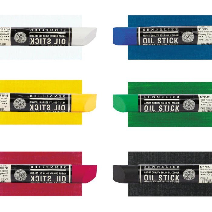 Sennelier Artist Oil Stick Introductory Set of 6 - ArtStore Online