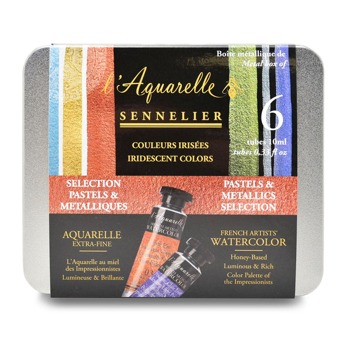 Sennelier Artist Iridescent Watercolour Pastels & Metallics Set of 6 - ArtStore Online