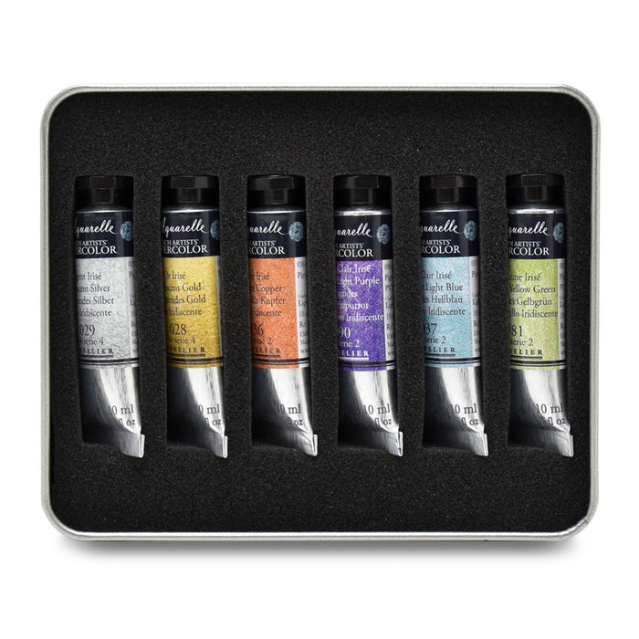 Sennelier Artist Iridescent Watercolour Pastels & Metallics Set of 6 - ArtStore Online