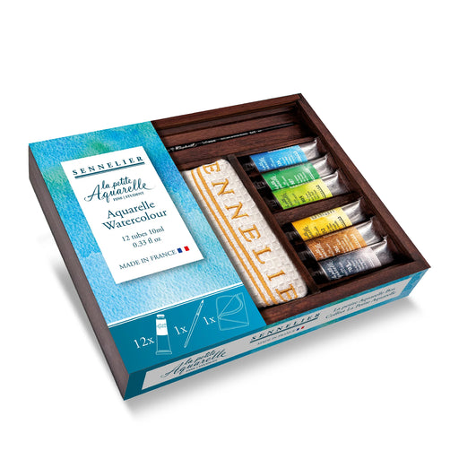 Sennelier La Petite Aquarelle Watercolour Wooden Box Set - ArtStore Online