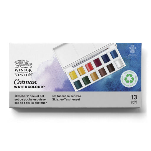 Winsor & Newton Cotman Watercolour Sketchers Pocket Set 13 - ArtStore Online