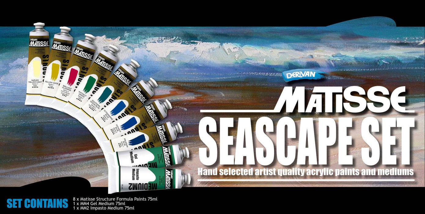 Matisse Structure 75ml Seascape Set Of 10 - ArtStore Online