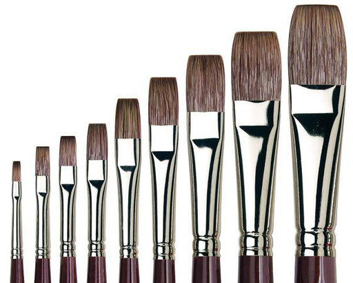 Da Vinci Grigio Synthetic Flat 7195 Brush - ArtStore Online