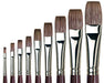 Da Vinci Grigio Synthetic Flat 7195 Brush - ArtStore Online