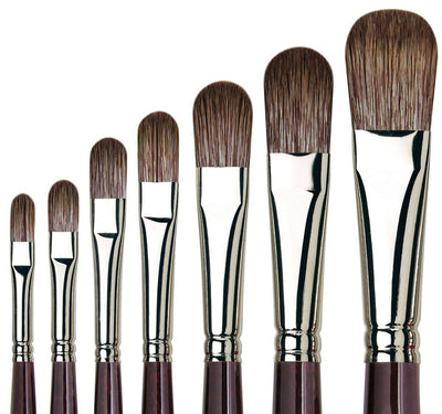 Da Vinci Grigio Synthetic Filbert 7495 Brush