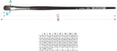 Da Vinci Grigio Synthetic Filbert 7495 Brush - ArtStore Online