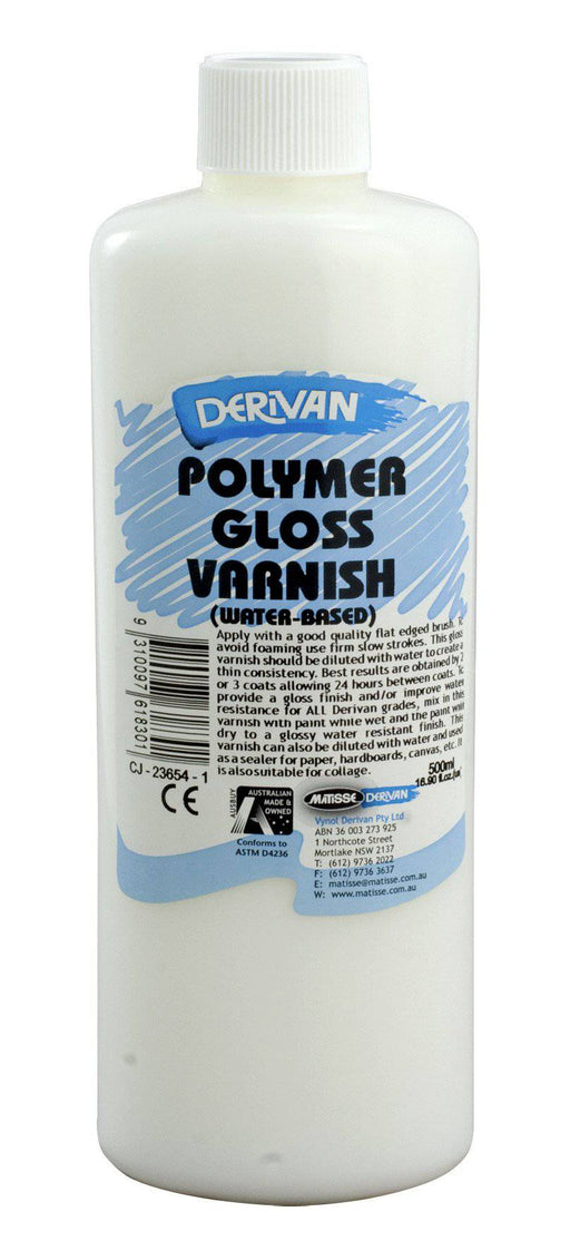 Derivan Polymer Gloss Varnish - ArtStore Online