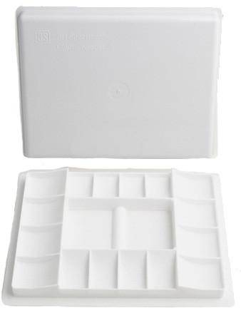 6Pcs Paint Tray Palette 6 Wells Rectangular Plastic Painting Pallet