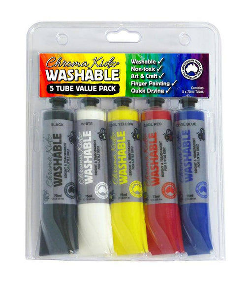 Chroma Kids Washable Primary Set 5 - ArtStore Online