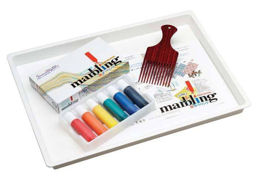 Marbling Ink Tray Comb & Paper Set Bukundo - ArtStore Online