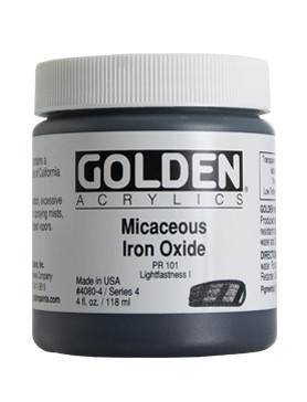 Golden Heavy Body Acrylic Paints 237ml (Mica Flakes & Iron Oxide) - ArtStore Online