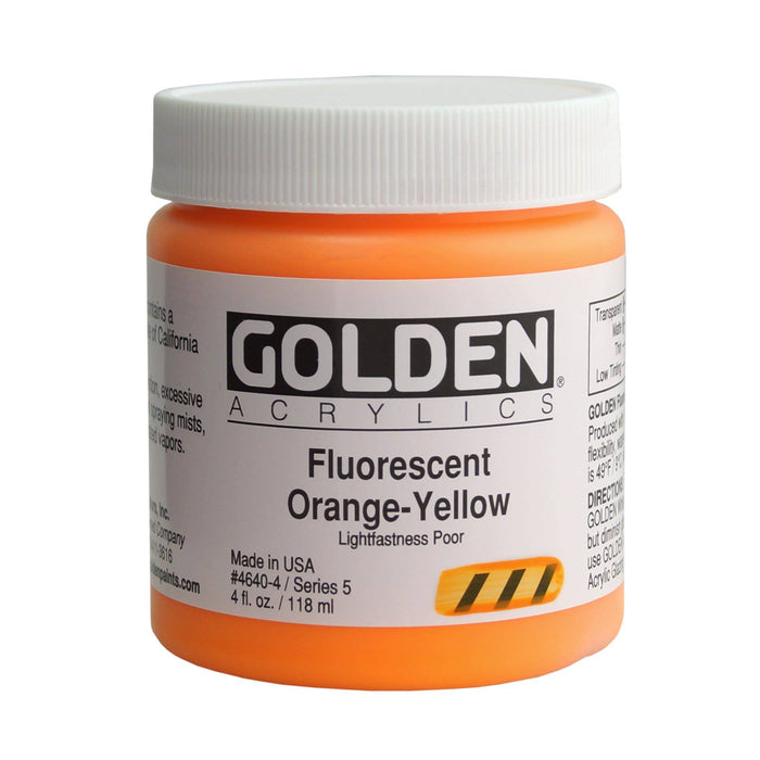 Golden Fluorescent & Phosphorescent Acrylic Paint 118ml - ArtStore Online