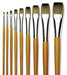 Isabey Isacryl 6562 Long Handle FLAT Artist Brushes - ArtStore Online