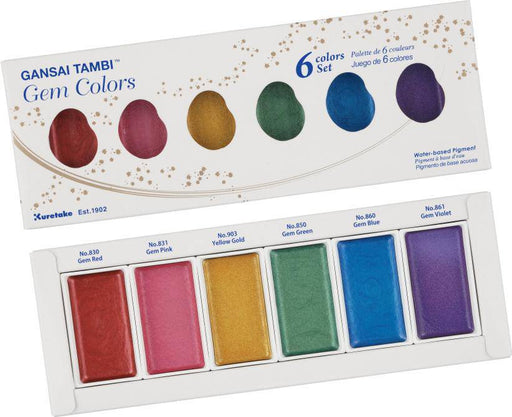 Kuretake Gansai Tambi Watercolour Gem Colours Set - ArtStore Online