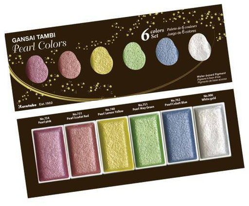 Kuretake Gansai Tambi Watercolour Pearl Colours Set - ArtStore Online