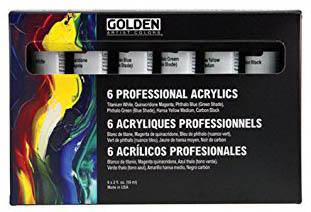 Golden Professional Heavy Bodied Acrylic Paint Set 6 - ArtStore Online