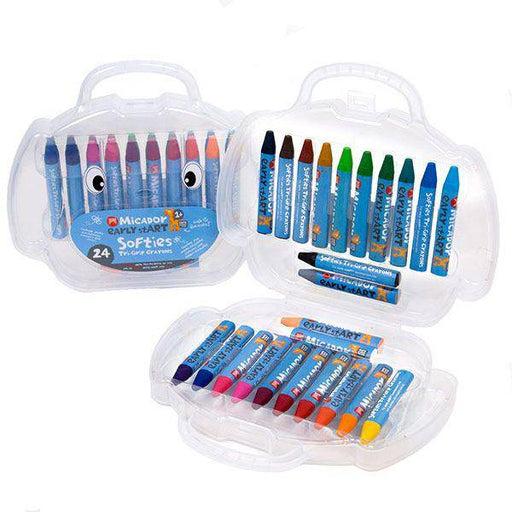 Micador Early Start Soft Triangle Crayons Pack 24 - ArtStore Online
