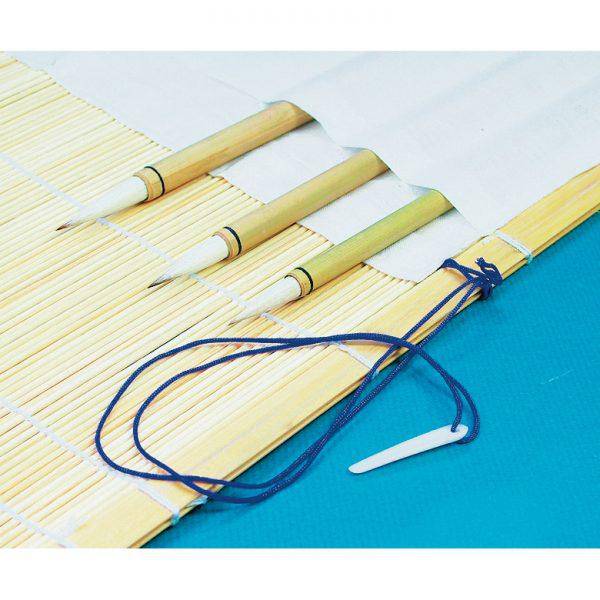 Bamboo Brush Mat Holder - ArtStore Online
