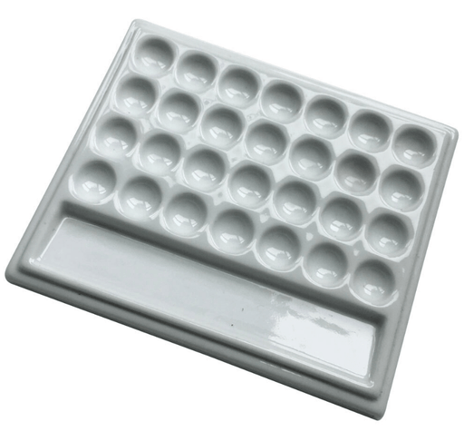 Porcelain 28 Well Palette - ArtStore Online